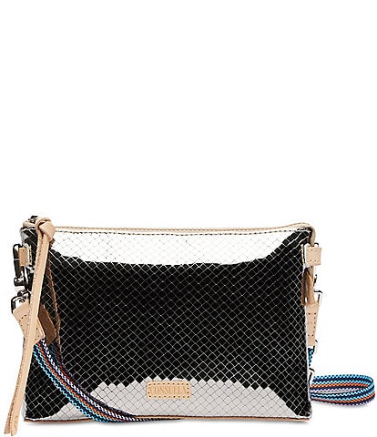 Consuela Metallic Textured Exterior Kyle Midtown Crossbody Bag