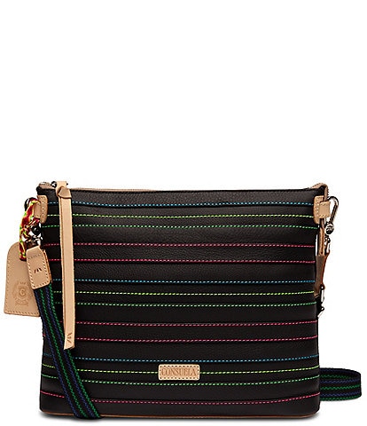 Consuela Ray Layered Multi Stiching Downtown Crossbody Bag