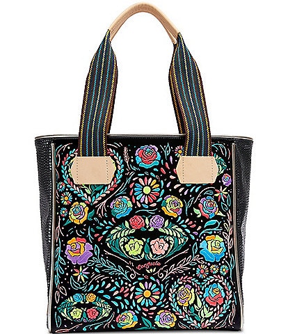 Consuela Rita Classic Neon Embroidered Tote Bag