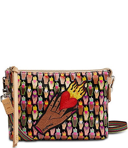 Consuela Sisters Midtown Embroidered Hand Patch Crossbody Bag