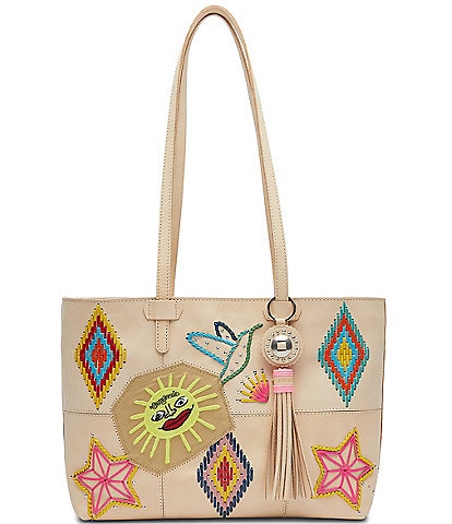 Consuela Sole Easy Embroidered Patches and Stitched Details Tote Bag