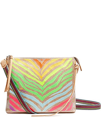Consuela Veronica Downtown Glitter Embroidered Crossbody Bag