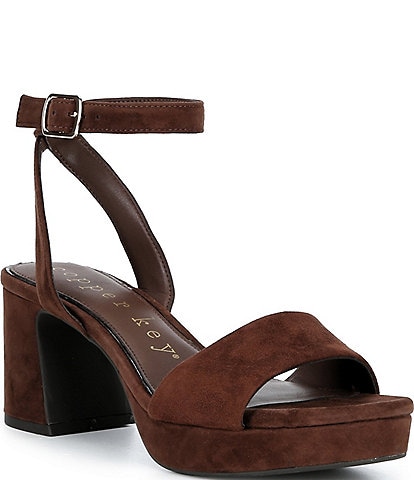 Copper Key Adore Suede Platform Sandals