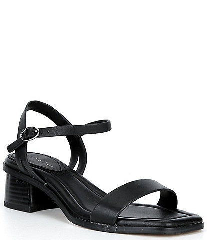 Copper Key Aurora Leather Block Heel Sandals