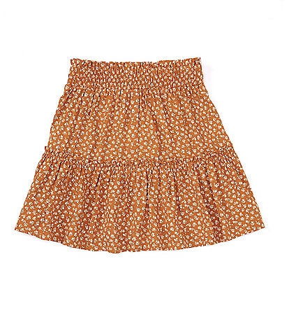 Copper Key Big Girls 7-16 Pull On Tiered Mini Skirt