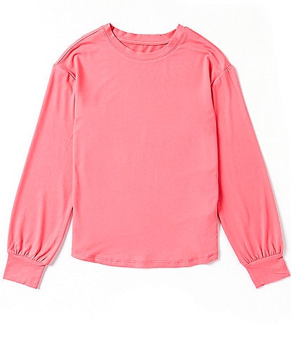 Copper Key Big Girls 7-16 Yummy Fabric Long Sleeve Round Neck Pullover Top