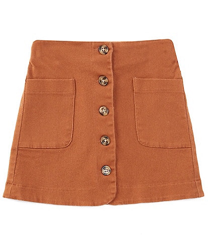 Copper Key Big Girls 7-16 Button Front Skirt