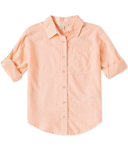 Copper Key Big Girls 7-16 Button-Front Top