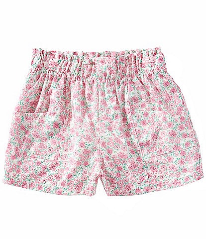 Copper Key Big Girls 7-16 Ditsy Floral Printed Paper Bag Shorts