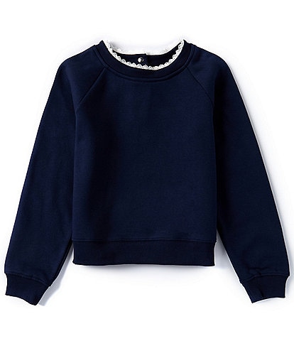 Copper Key Big Girls 7-16 Eyelet Collar Sweatshirt