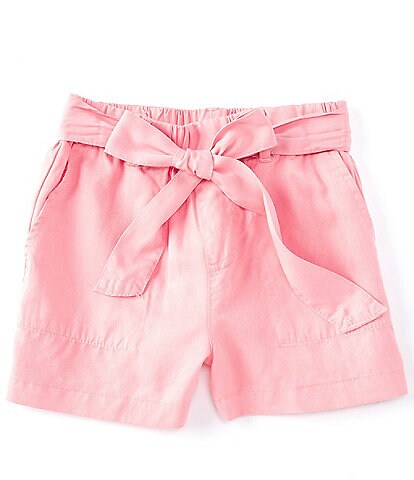 Copper Key Big Girls 7-16 High Rise Belted Tie-Front Shorts