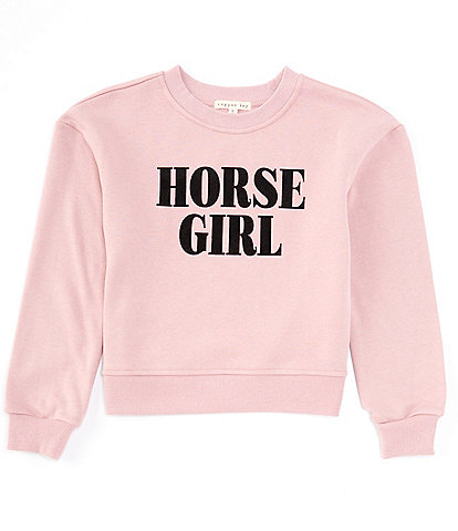 Copper Key Big Girls 7-16 Horse Girl Sweatshirt