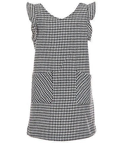 Copper Key Big Girls 7-16 Houndstooth Pinafore Dress