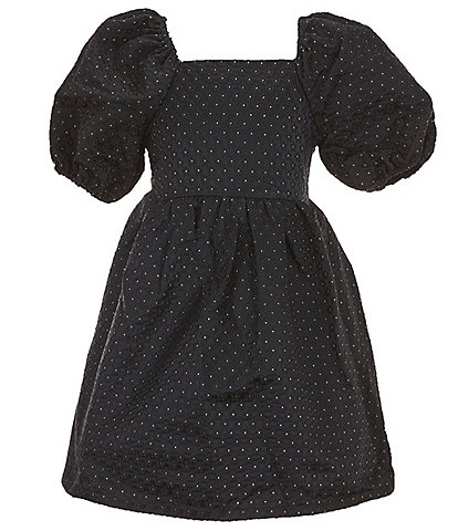 Copper Key Big Girls 7-16 Margo Puff Sleeve Jacquard Dress