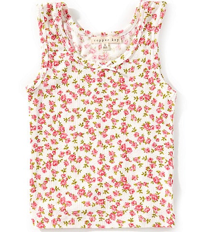 Copper Key Big Girls 7-16 Pointelle Tank Top