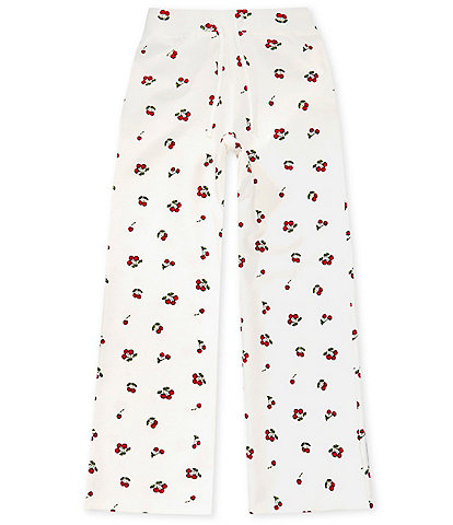 Copper Key Big Girls Cherry Print Lounge Life Flare Pants