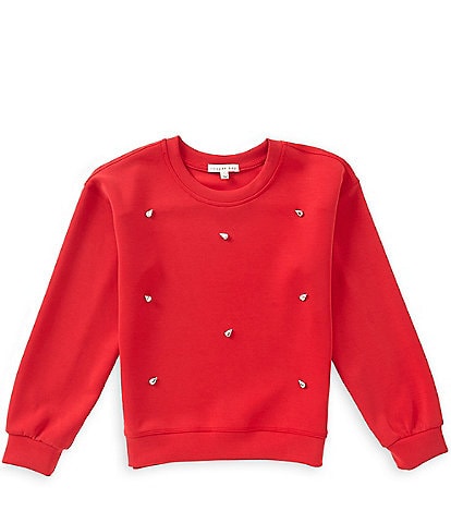 Copper Key Big Girls Lounge Life Gem Crew Neck Coordinating Pullover