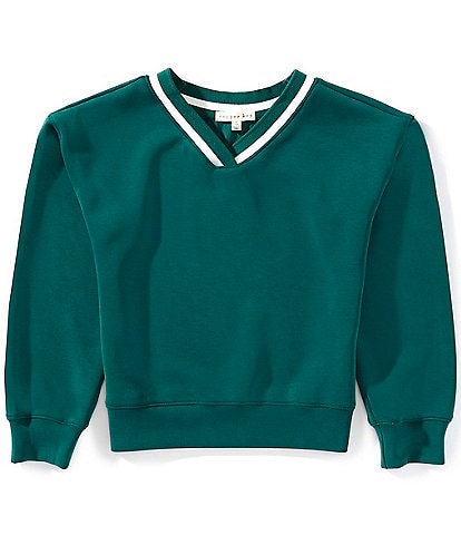 Copper Key Big Girls Lounge Life V-Neck Sweatshirt