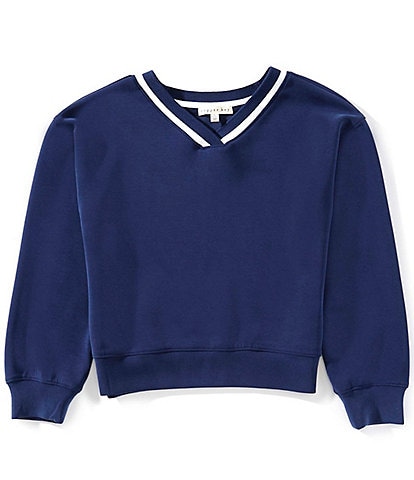 Copper Key Big Girls Lounge Life V-Neck Sweatshirt