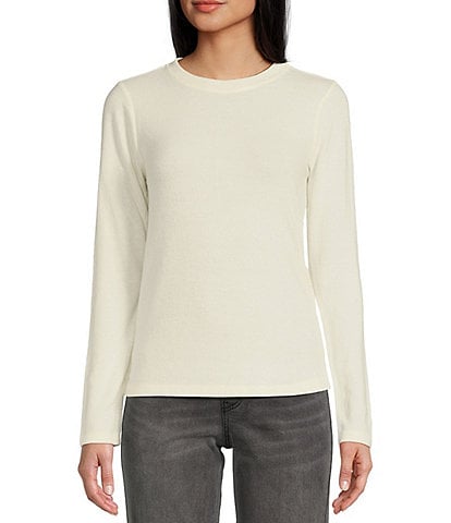 Copper Key Brushed Knit Long Sleeve Top