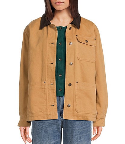 Copper Key Contrast Collar Work Jacket