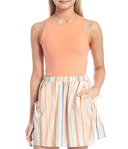 Copper Key Cropped Halter Tank Top