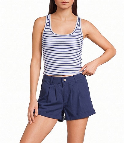 Copper Key Danielle Ameriana Striped Scoop Neck Tank