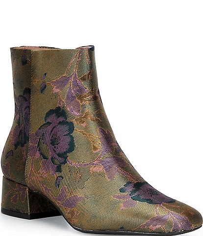 Copper Key Eclipse Floral Block Heel Booties