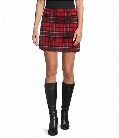 Copper Key Eloise Plaid Skirt