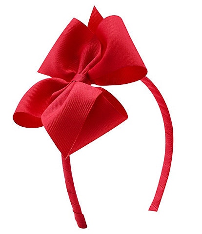 Copper Key Girls Grosgrain Bow Headband