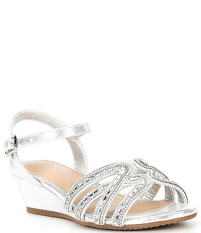 Copper Key Girls' Jazzlyn Bling Wedges (Toddler)