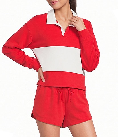 Copper Key Knit Rugby Stripe Coordinating Top