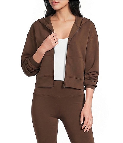 Copper Key Knit Zip Up Coordinating Hoodie