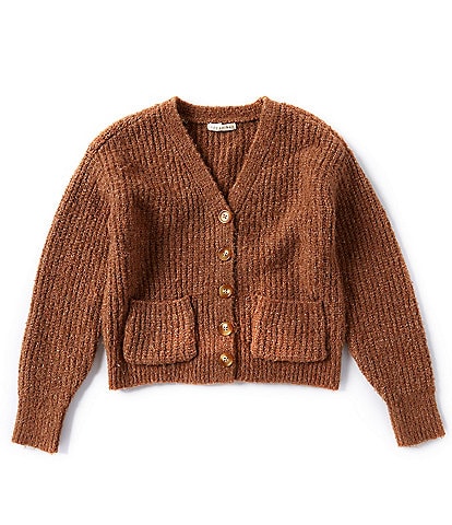 Copper Key Little Girl 2T-6X Cable Knit Cardigan