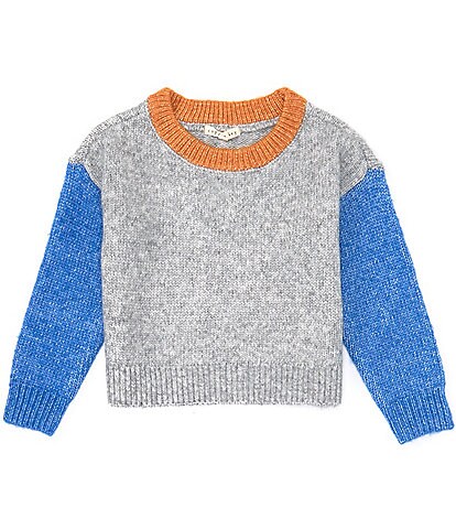 Copper Key Little Girls 2T-6X Color Block Sweater