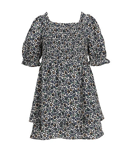 Copper Key Little Girls 2T-6X Floral Tiered Dress