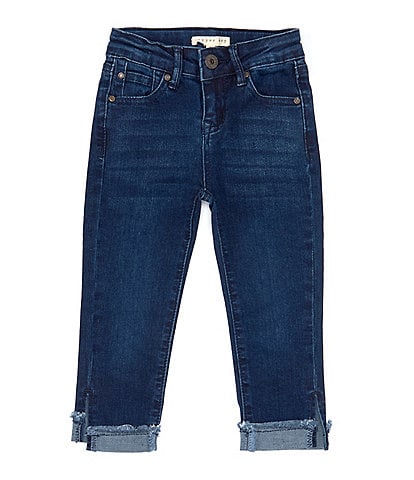 Copper Key Little Girl 2T-6X Fray Split Cuff Cropped Jeans
