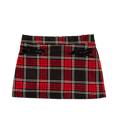 Copper Key Little Girls 2T-6X Claudia Velvet Plaid Skirt