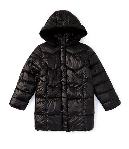 Copper Key Little Girls 2T-6X Metallic Puffer Jacket