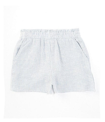 Copper Key Little Girls 2T-6X Pull On Striped Linen Shorts