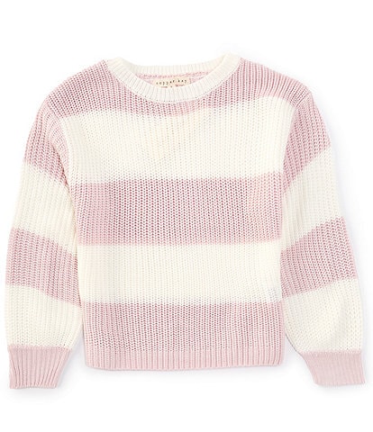 Copper Key Little Girls 2T-6X Stripe Shaker Relaxed Sweater