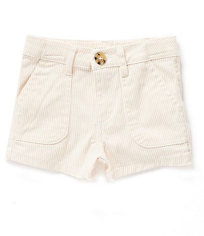 Copper Key Little Girls 2T-6X Washed Stretch Chino Shorts