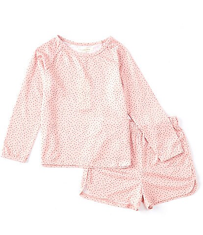 Copper Key Little Girls 2T-6 Dotted Print 2-Piece Short Pajama Set