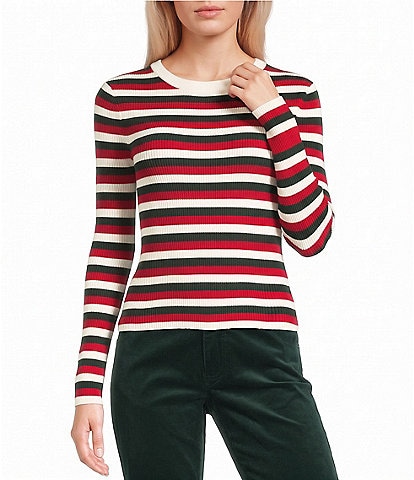Copper Key Long Sleeve Stripe Top