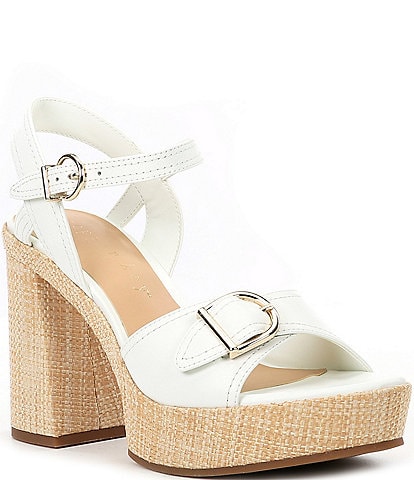 Copper Key Martha Leather Cork Platform Sandals