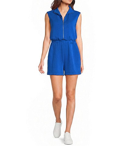 Copper Key Quarter Zip Romper