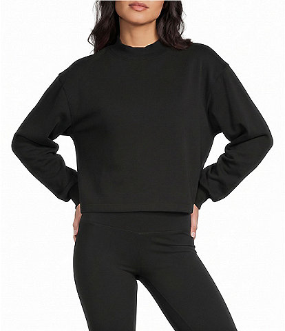 Copper Key Rib Trim Mock Neck