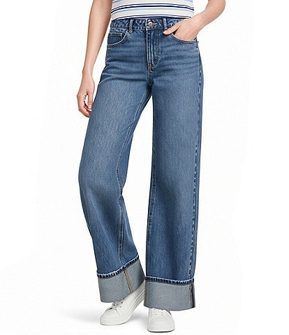 Copper Key Slouchy Cuffed Denim Jeans