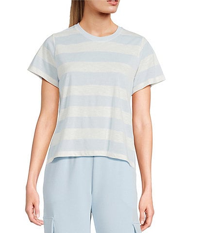 Copper Key Stripe Short Sleeve Boxy T-Shirt