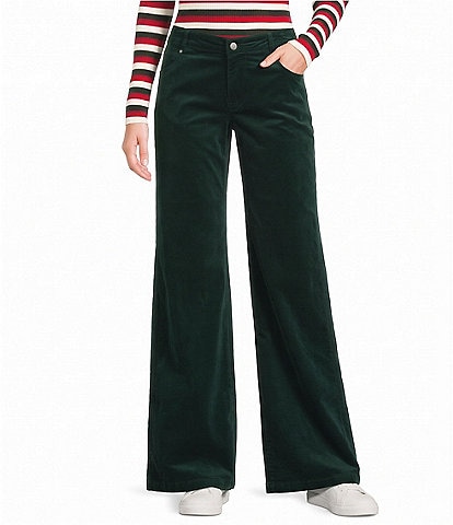 Copper Key Velvet Wide Leg Pants